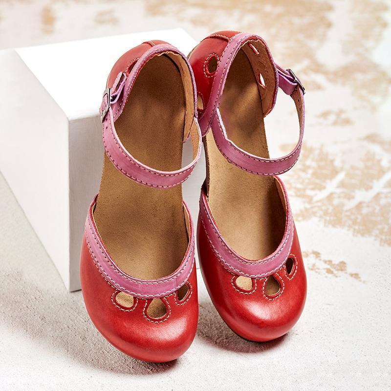 Charlotte | Ankle Strap Mary Jane Flats for Women
