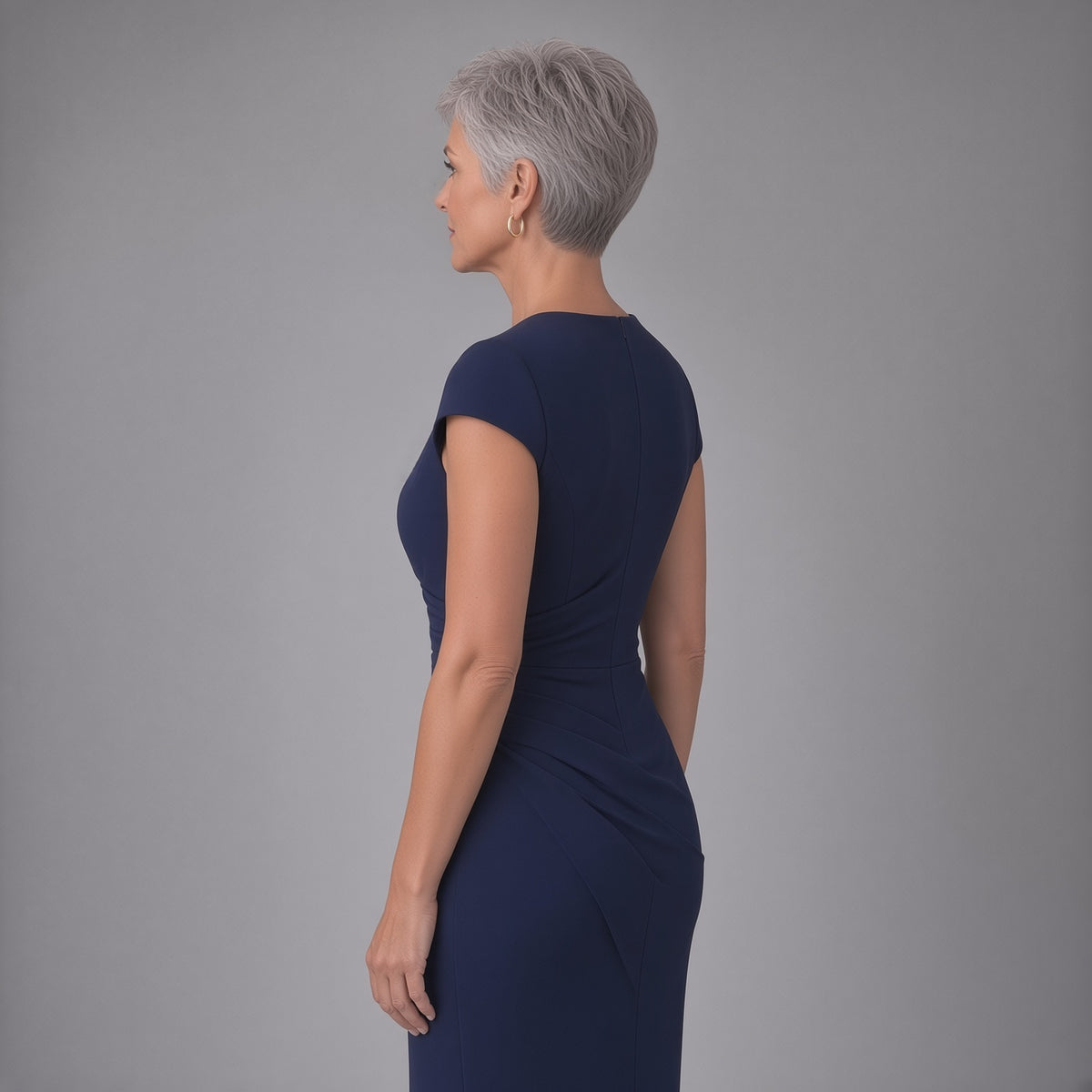 Seraphine | Elegant Ruched Midi Dress