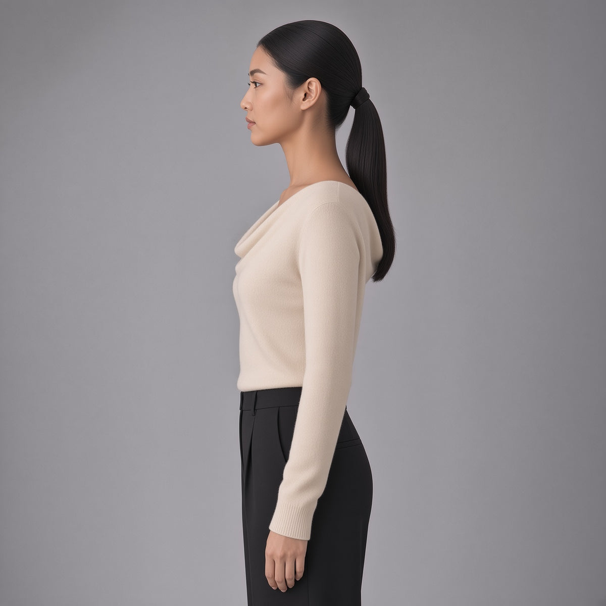 Elara | Refined Cowl Neck Top