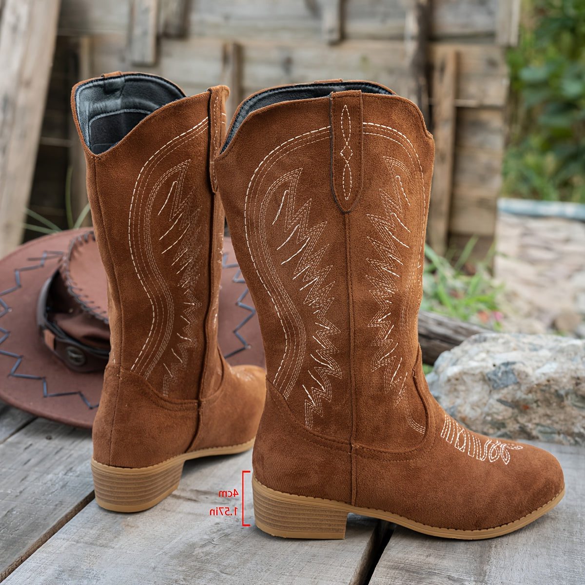 Gwendolyn | Western Cowboy Boots with Embroidery for Women