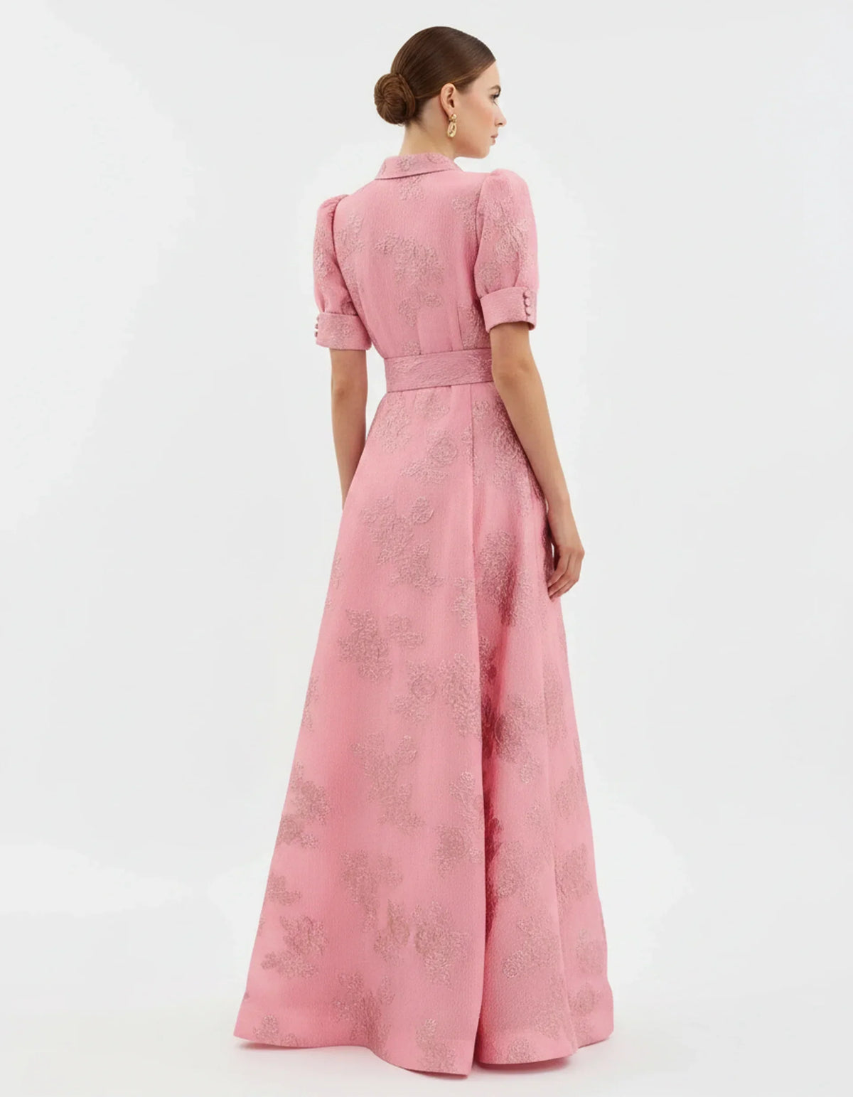 Bianca | Wedding Guest A-Line Maxi Dress with Belt for Women