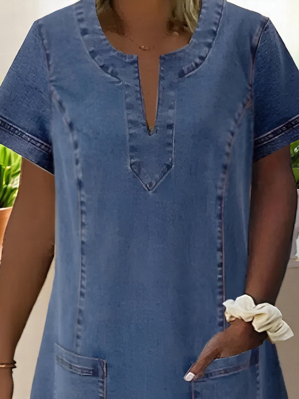 Celeste | Denim A-Line Dress