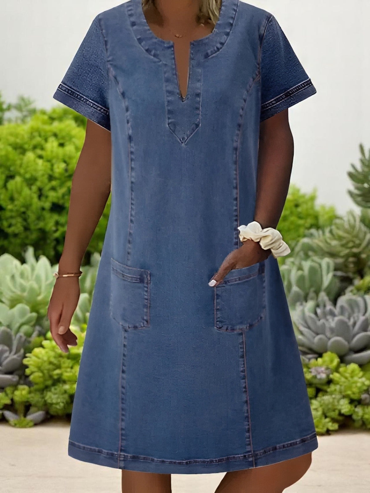 Celeste | Denim A-Line Dress