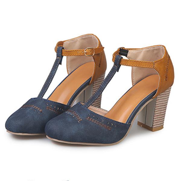 Honor | Block Heel T-Strap Mary Jane Heels for Women