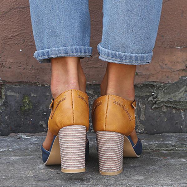 Honor | Block Heel T-Strap Mary Jane Heels for Women