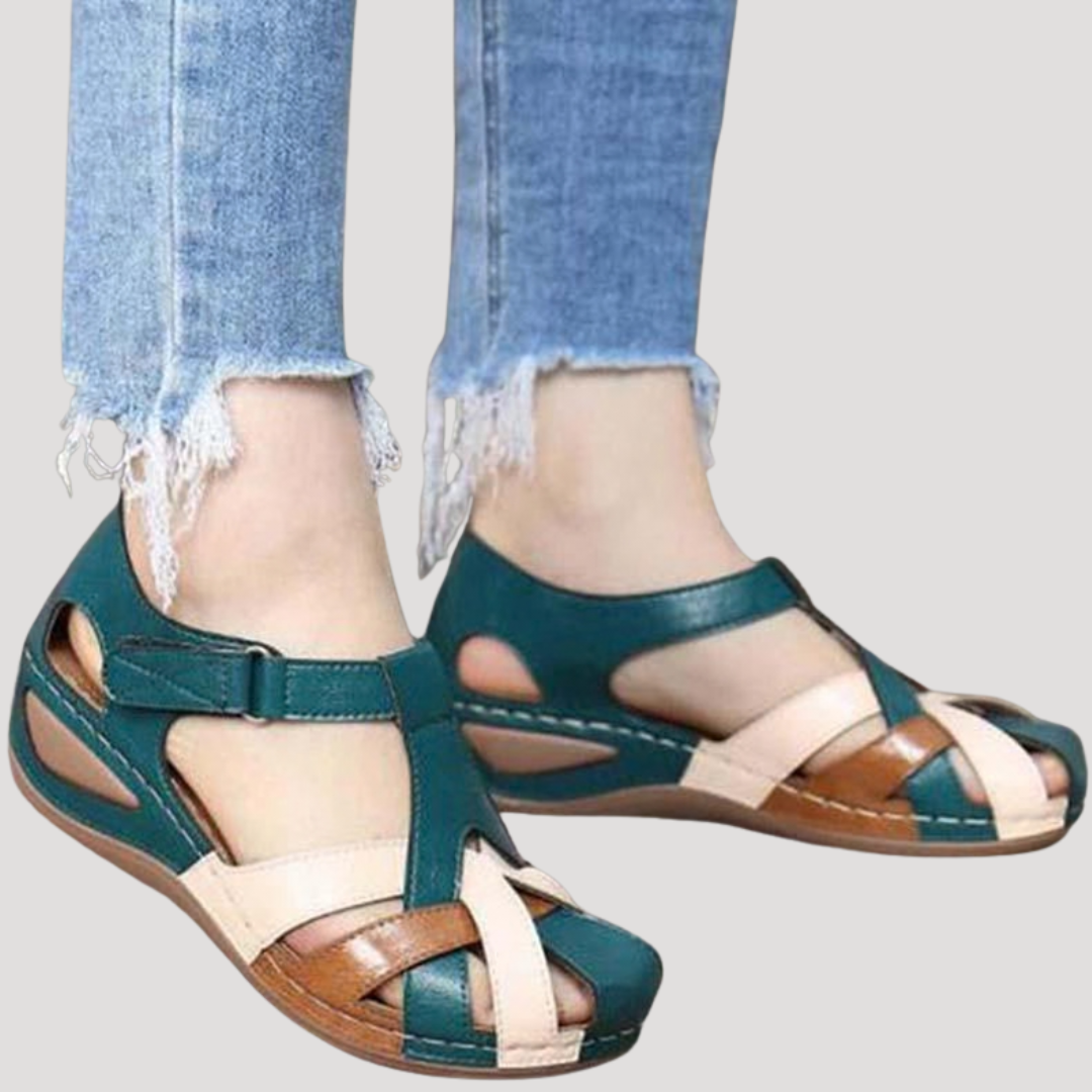 Juniper | Women's Closed Toe Woven Strap Sandals