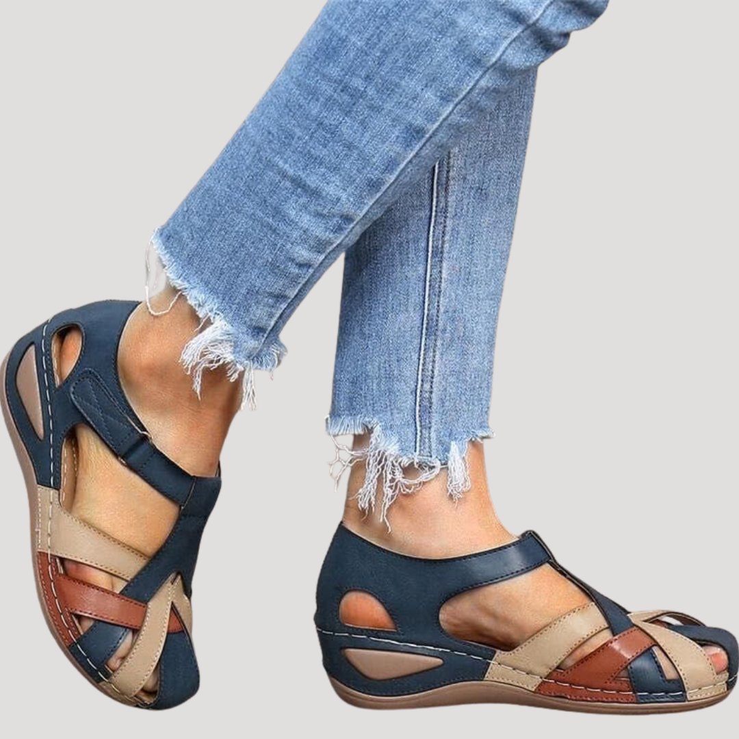 Juniper | Women's Closed Toe Woven Strap Sandals