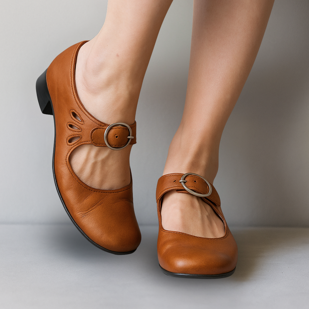 Lorraine | Mary Jane Pumps with Ankle Strap for Women