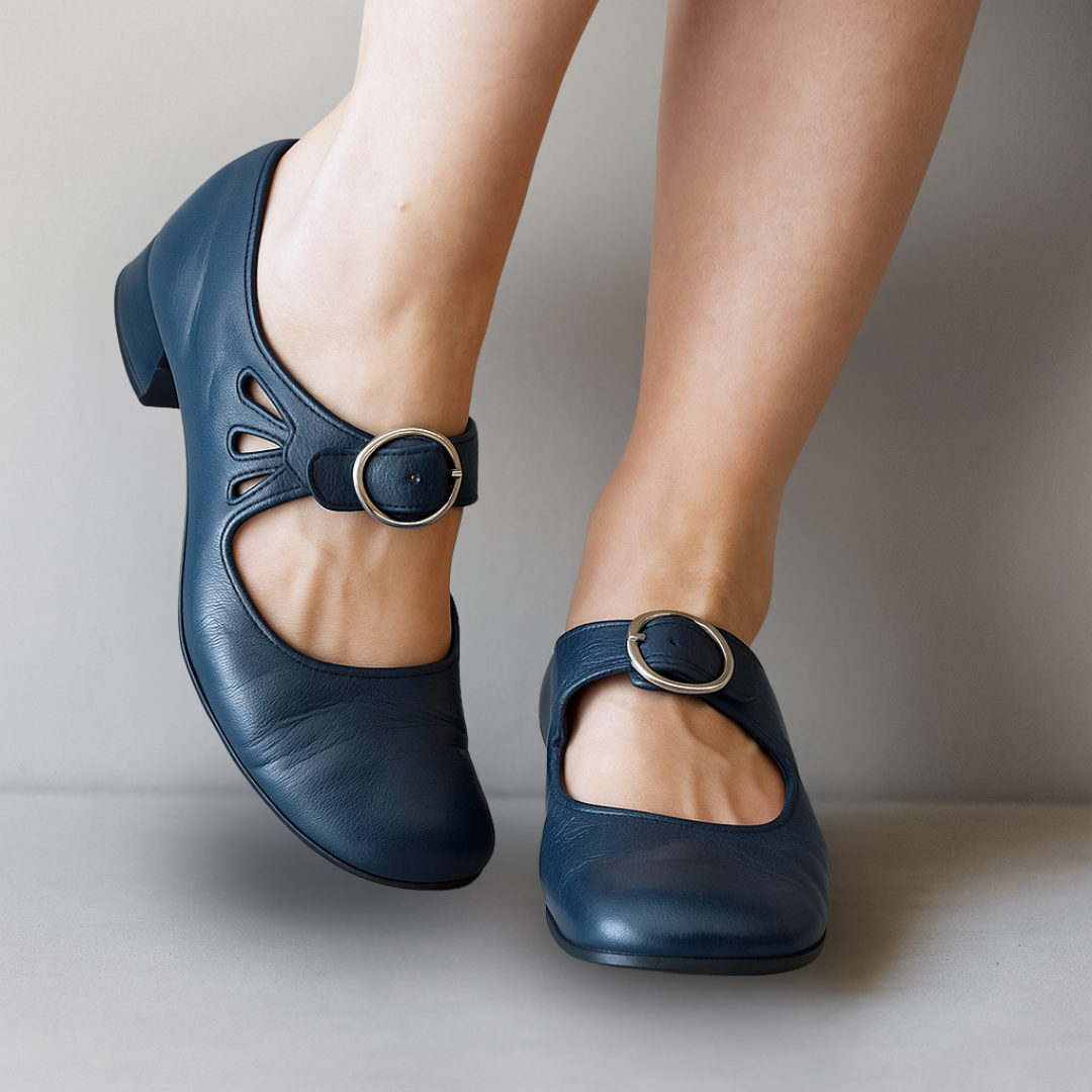 Lorraine | Mary Jane Pumps with Ankle Strap for Women