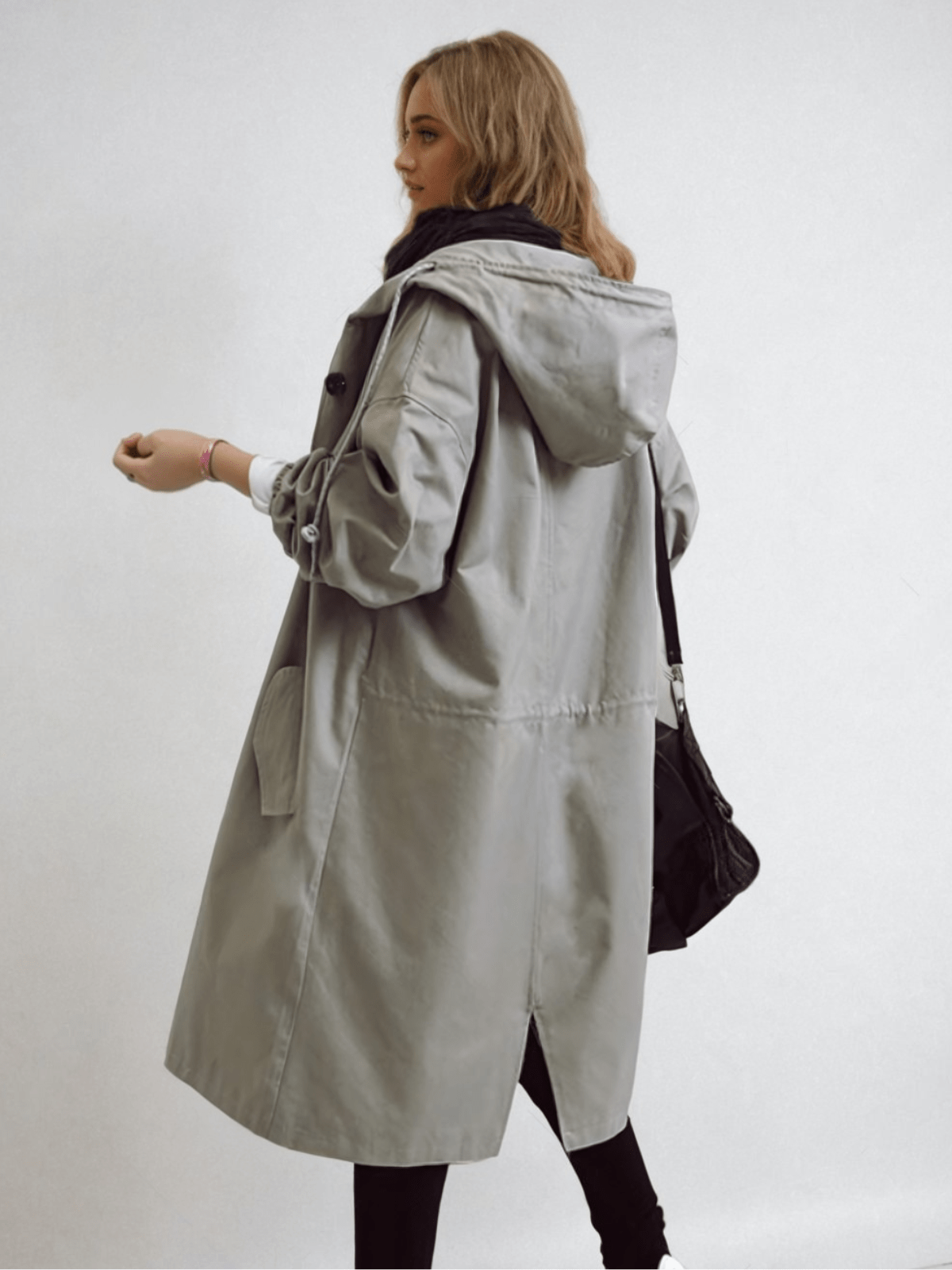 Tamora | Oversized Button-Down Trench Coat for Women
