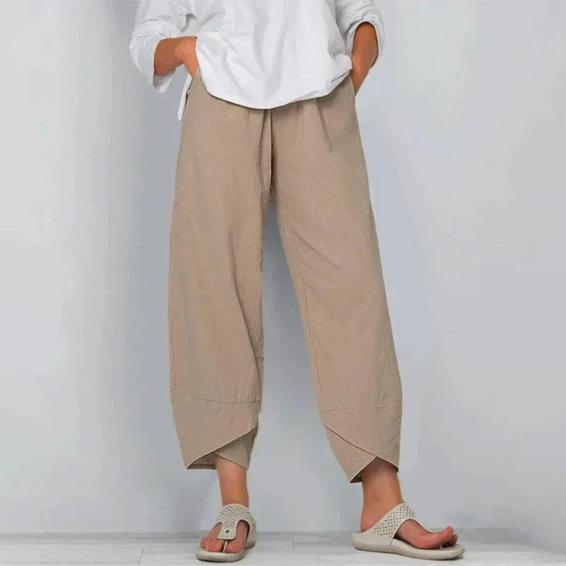 Clara | Wide Leg Cropped Pants for Women