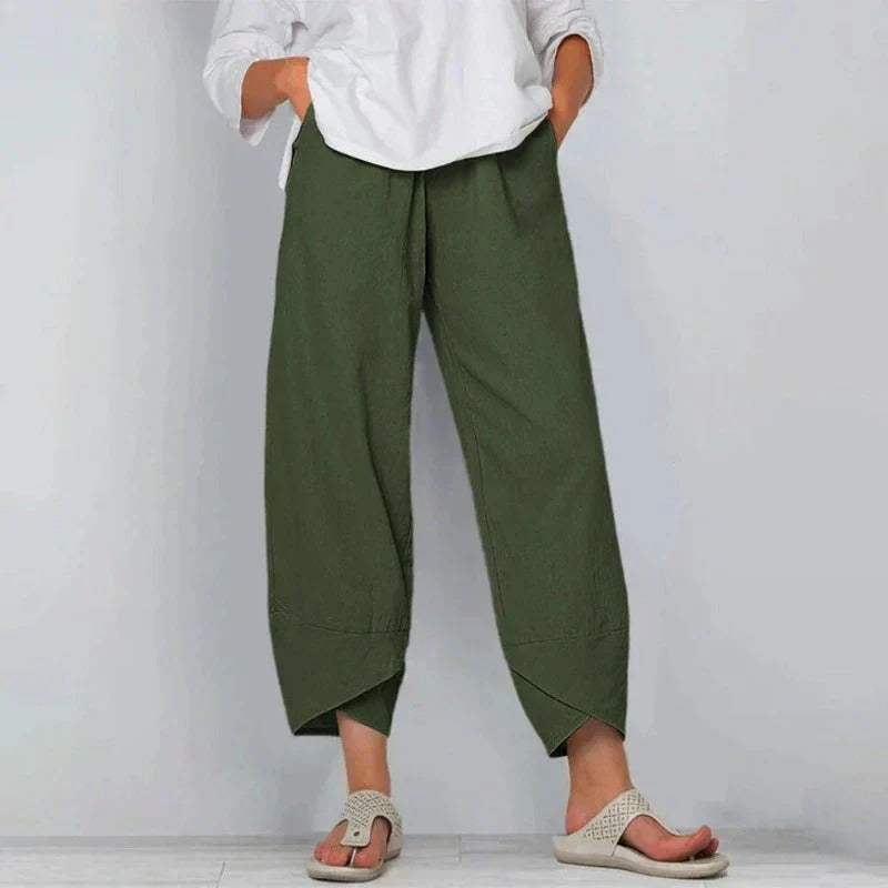 Clara | Wide Leg Cropped Pants for Women