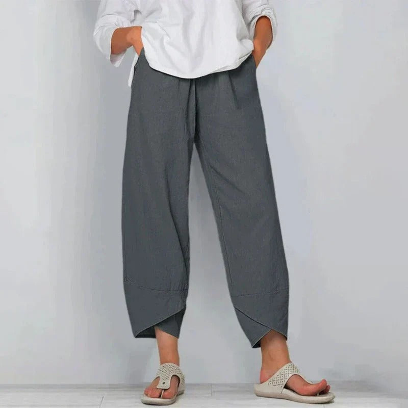 Clara | Wide Leg Cropped Pants for Women