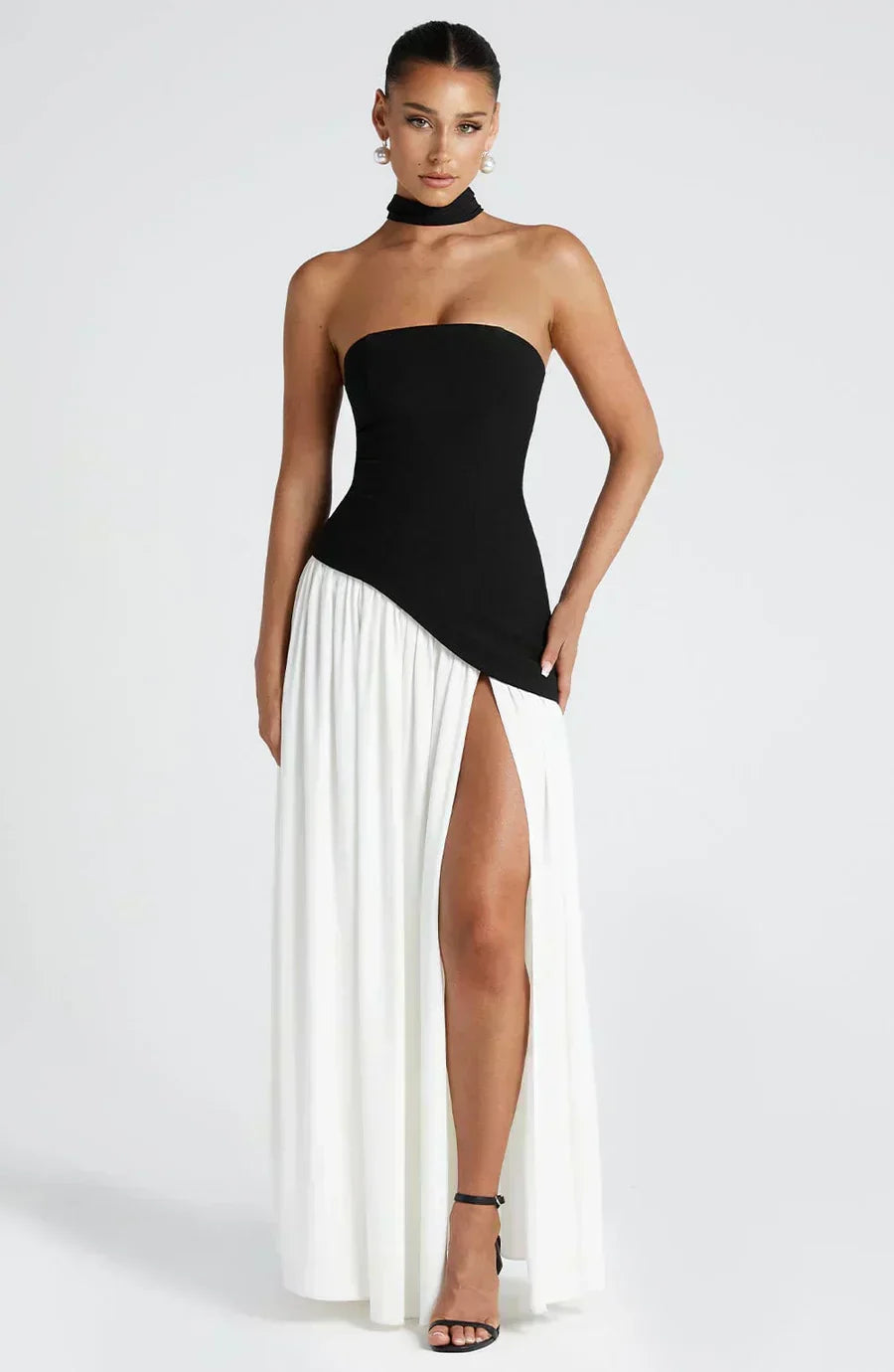 Emily | Asymmetric Maxi Wedding Guest Dress