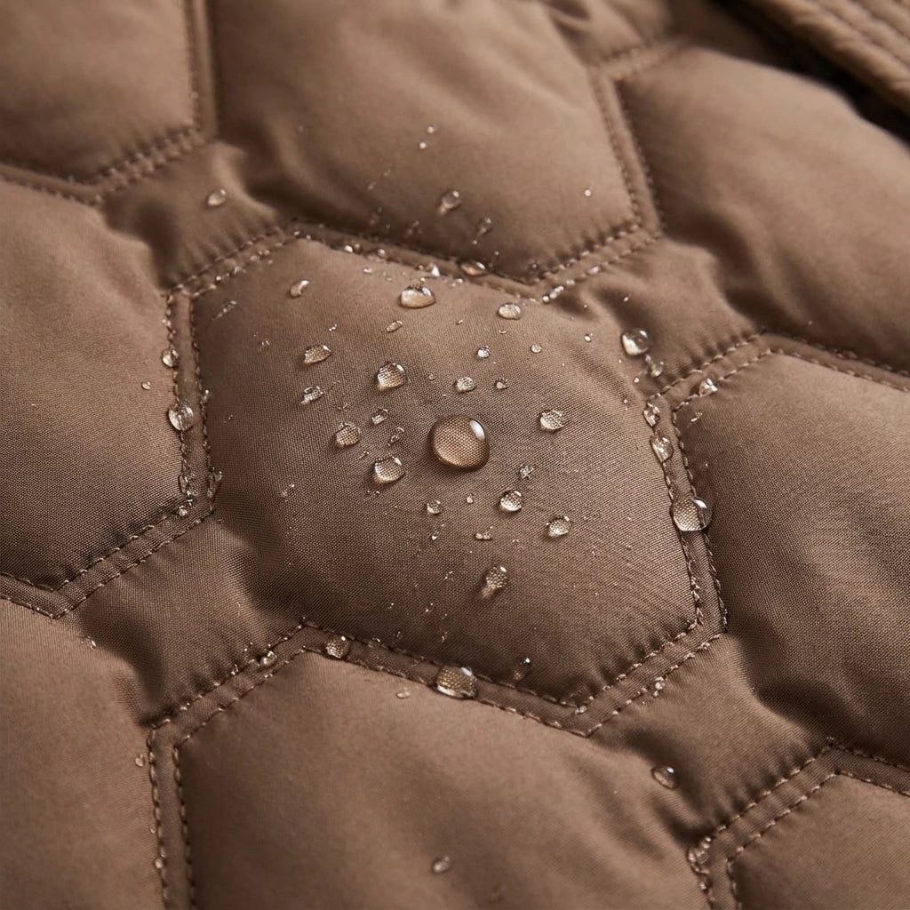 Maren | Hooded Longline Quilted Puffer Coat for Women
