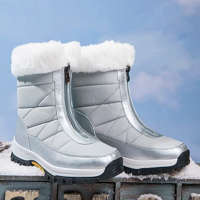 Mariette | Snow Boots with Faux Fur Cuff for Women