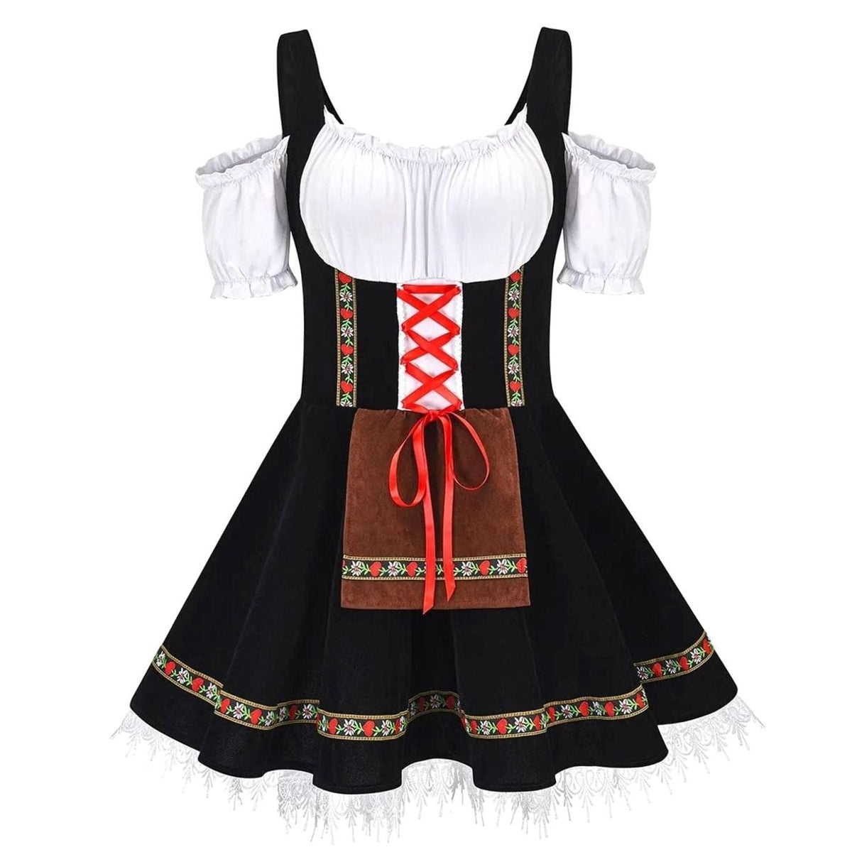 Nerissa | Oktoberfest Off-Shoulder A-Line Dirndl Dress for Women