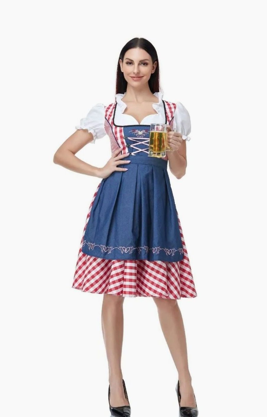 Nerissa | Oktoberfest Off-Shoulder A-Line Dirndl Dress for Women