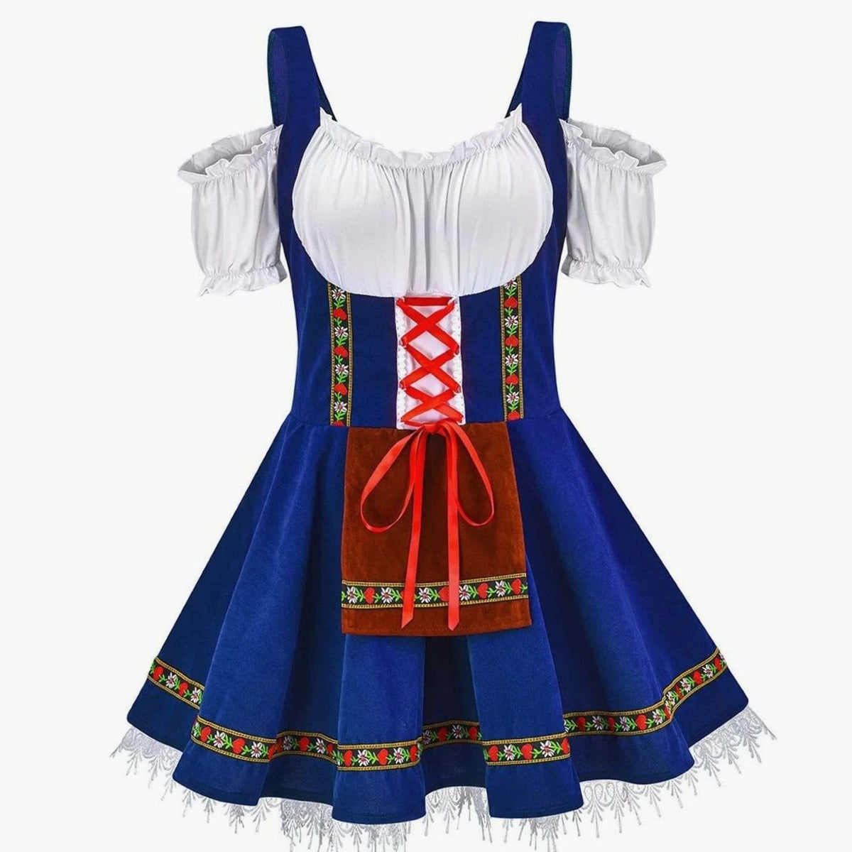 Nerissa | Oktoberfest Off-Shoulder A-Line Dirndl Dress for Women