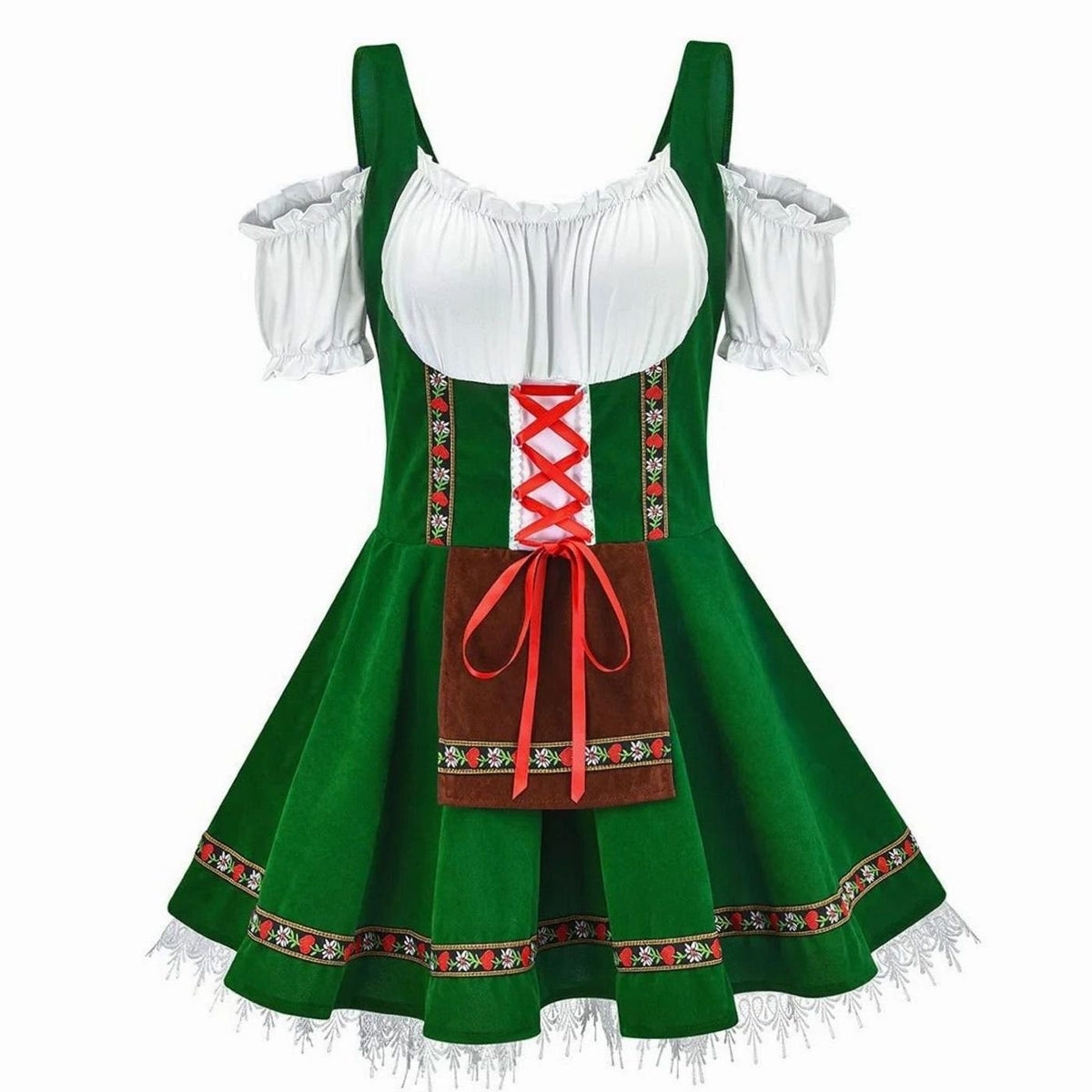 Nerissa | Oktoberfest Off-Shoulder A-Line Dirndl Dress for Women