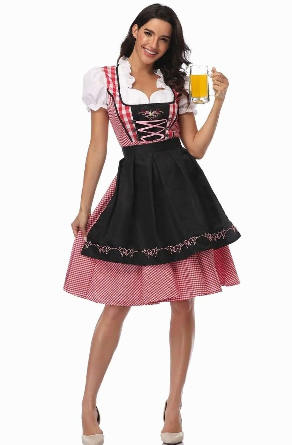 Nerissa | Oktoberfest Off-Shoulder A-Line Dirndl Dress for Women