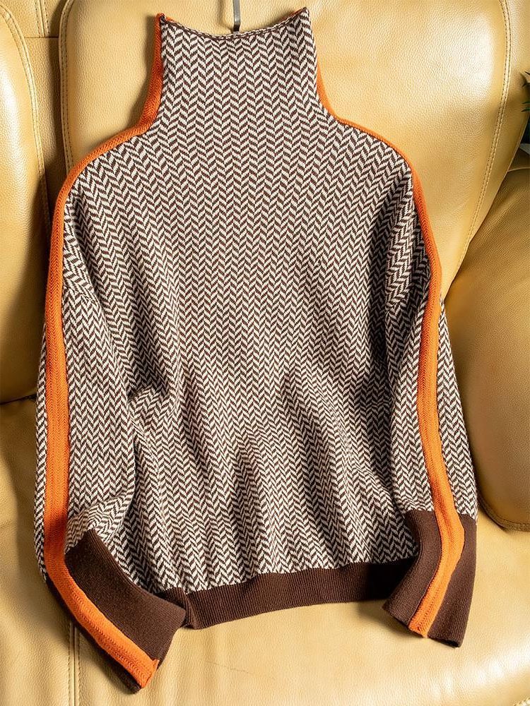 Odessa | Chevron Knit Pullover for Women
