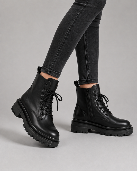 Roberta | Ankle Snow Boots with Lace-Up for Women