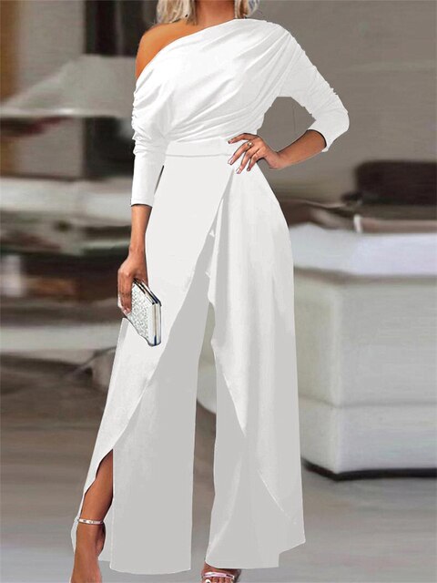 Valentina | Off Shoulder Wide Leg Jumpsuit