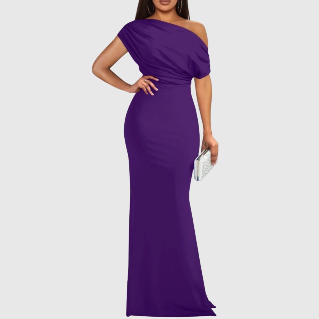 Violetta | One-Shoulder Maxi Gown for Women