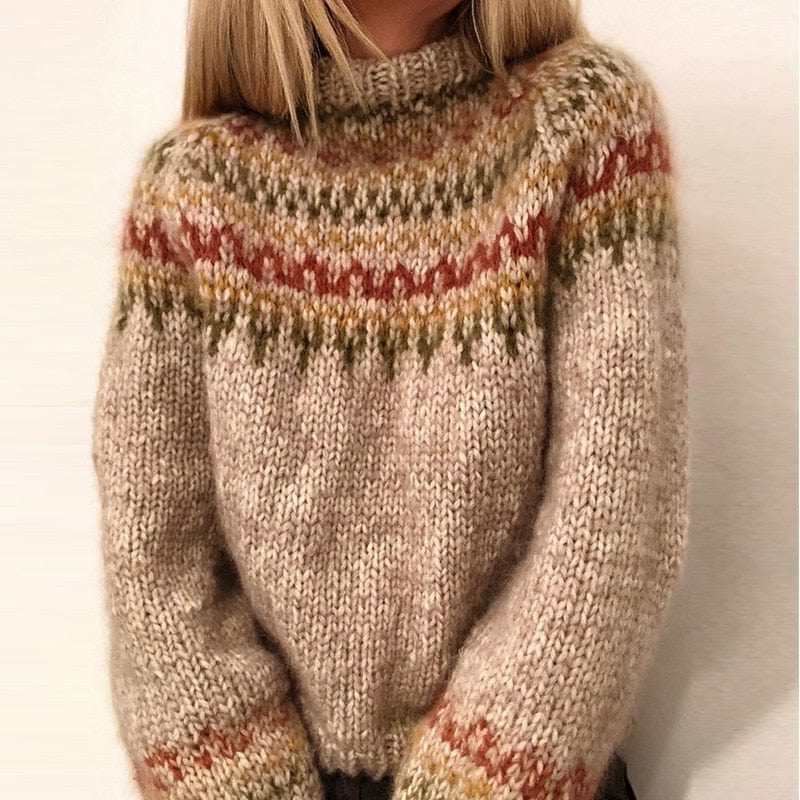 Wanda | Fair Isle Chunky Knit Sweater for Women