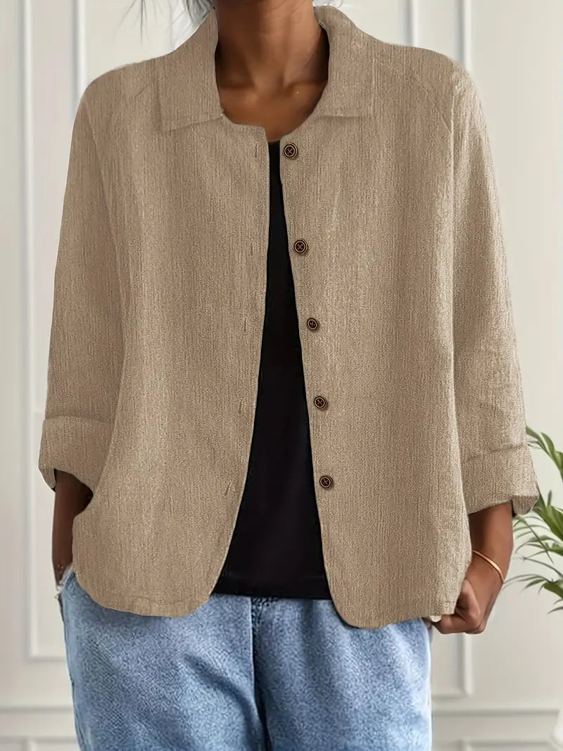 Zara | Oversized Blazer with Button Front for Women